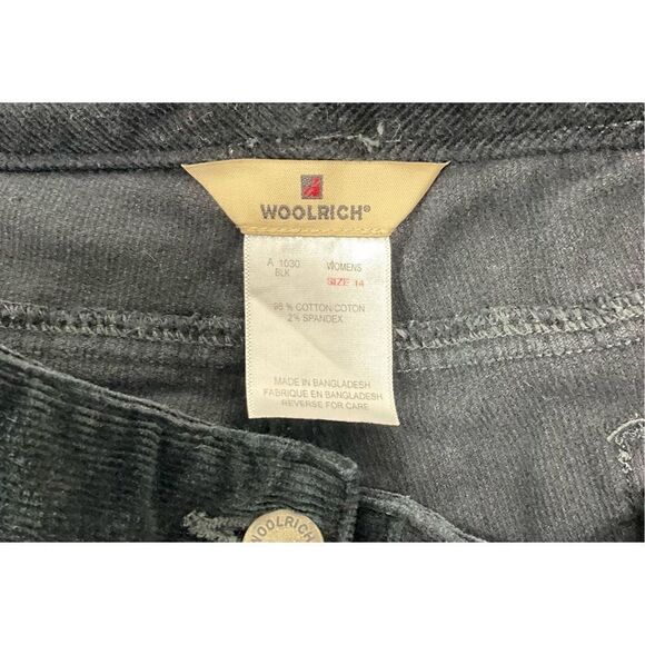 WOOLRICH Black Corduroy Pants - Picture 3 of 3